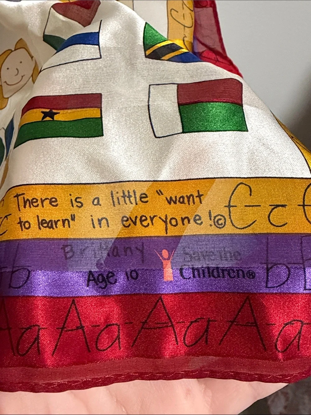 Save The Children Silk Scarf